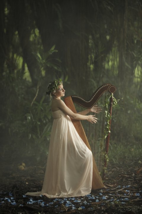 © Kunal Jankee - the girl playing on harp