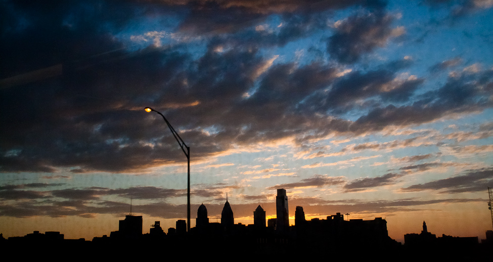 © STEVEN HUMPHREY - sunset from the train