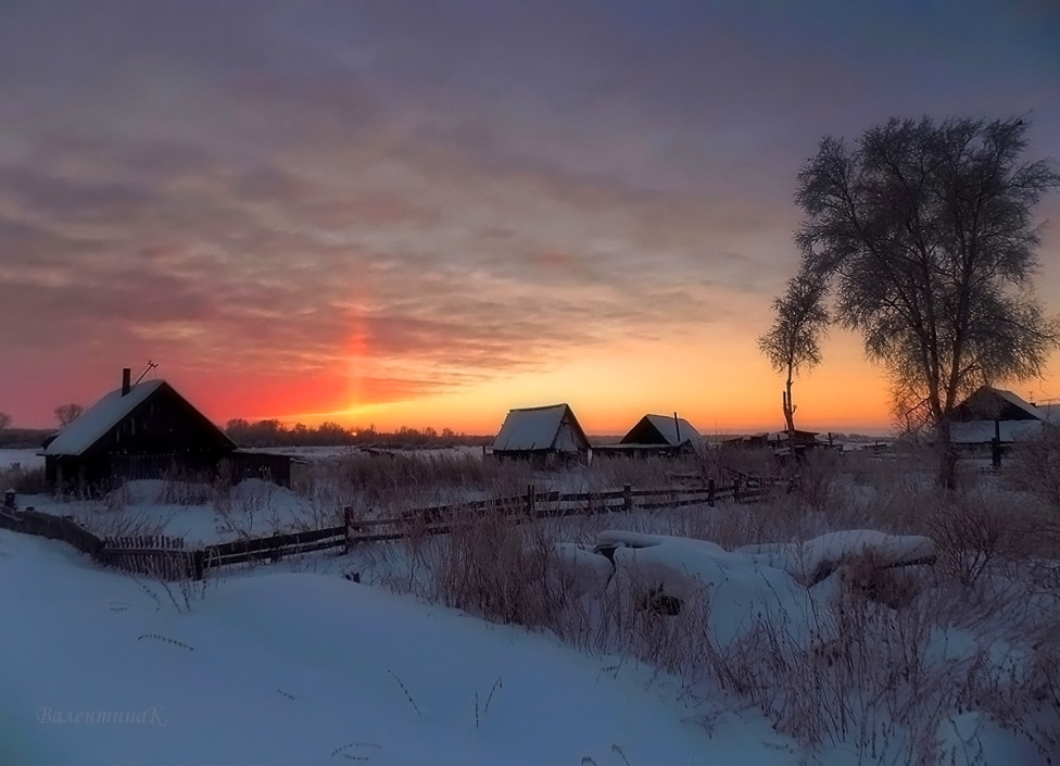 © Валентина Колотовкина - Зимний закат